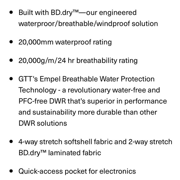 NWT Black Diamond Dawn Patrol Hybrid Pants Ski/Snowboard in Carbon/Gray Xsmall - Picture 14 of 15